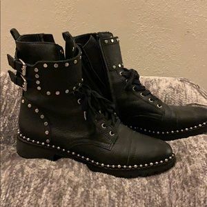 Sam Edelman black combat boots